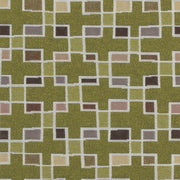 Arc-Com Block Party Grass Colorful Geometric Green Upholstery Fabric