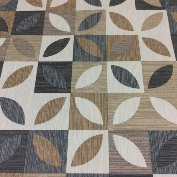 Arc-Com Block Petal Stone Brown Upholstery Vinyl 