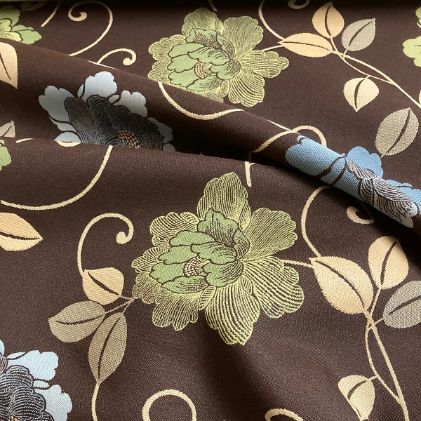  CF Stinson Bloom Secret Garden Brown Sunbrella Upholstery Fabric
