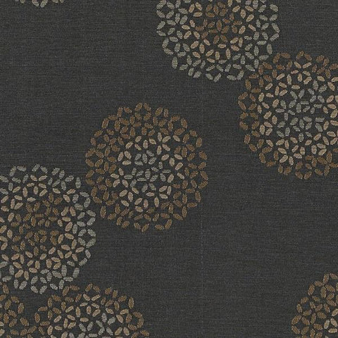Arc-com Brayer Flower Smoke Abstract Floral Gray Upholstery Fabric
