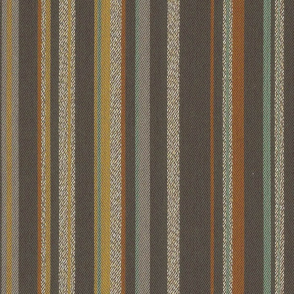 Arc-Com Fabrics Fabric Remnant of Campus Stripe Fog