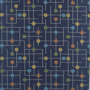 Fabric Remnant of Candy Land Jelly Bean Blue Upholstery Fabric