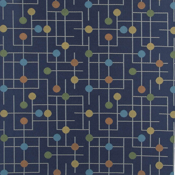 Fabric Remnant of Candy Land Jelly Bean Blue Upholstery Fabric