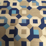 Carnegie Puzzle 22 Sunbrella Blue Upholstery Fabric