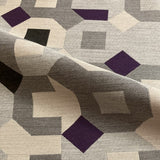 Carnegie Puzzle 24 Sunbrella Purple Upholstery Fabric