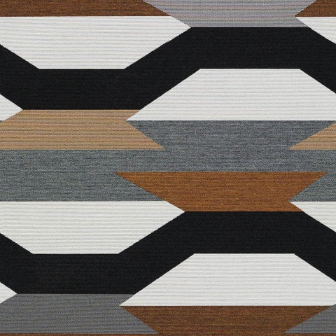 Remnant of Arc-Com Crescendo Charcoal Sunbrella Upholstery Fabric