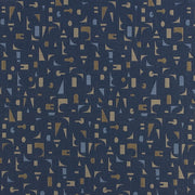 Arc-Com Fabrics Fabric Remnant of Chit Chat Cornflower Blue Upholstery Fabric