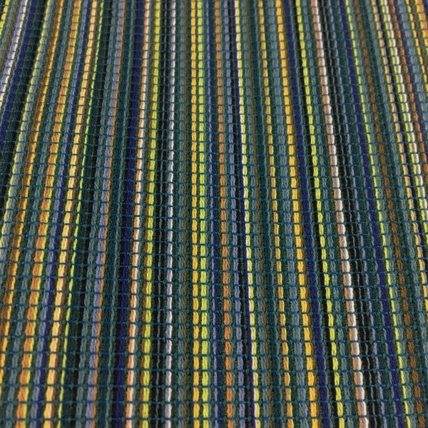 Momentum Chromatic Grotto Stripe Blue Upholstery Fabric