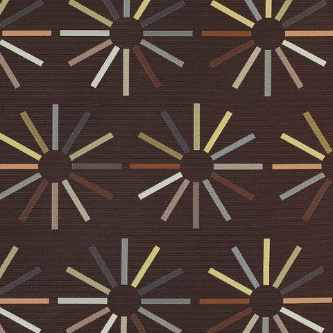 Momentum Colorwheel Mahogany Geometric Brown Upholstery Fabric