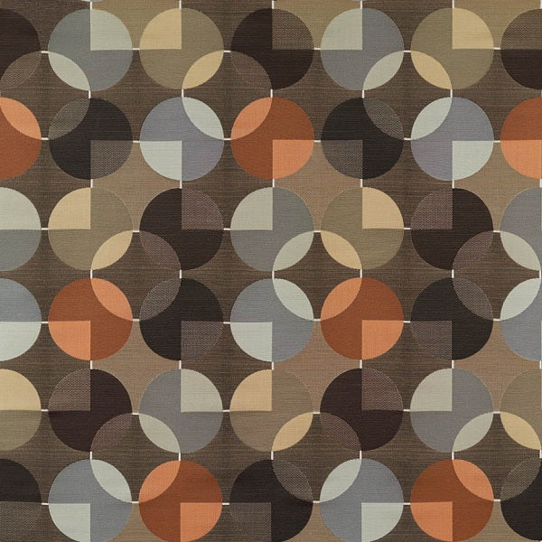 Remnant of Arc-Com Compass Godiva Brown Upholstery Fabric