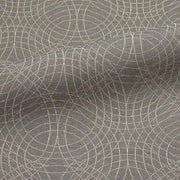 CF Stinson Concentric Spiral Abstract Gray Upholstery Fabric