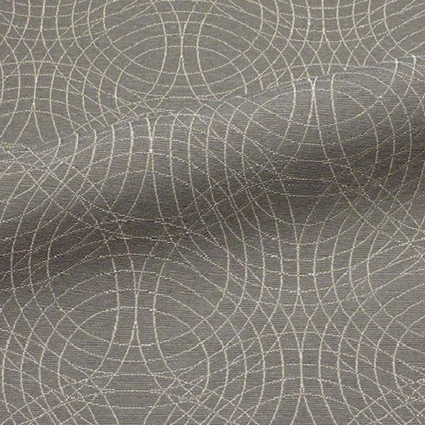 CF Stinson Concentric Spiral Abstract Gray Upholstery Fabric