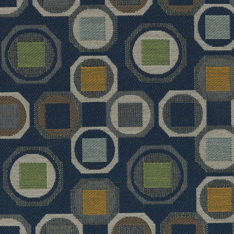 Designtex Concept Marine Geometric Blue Upholstery Fabric