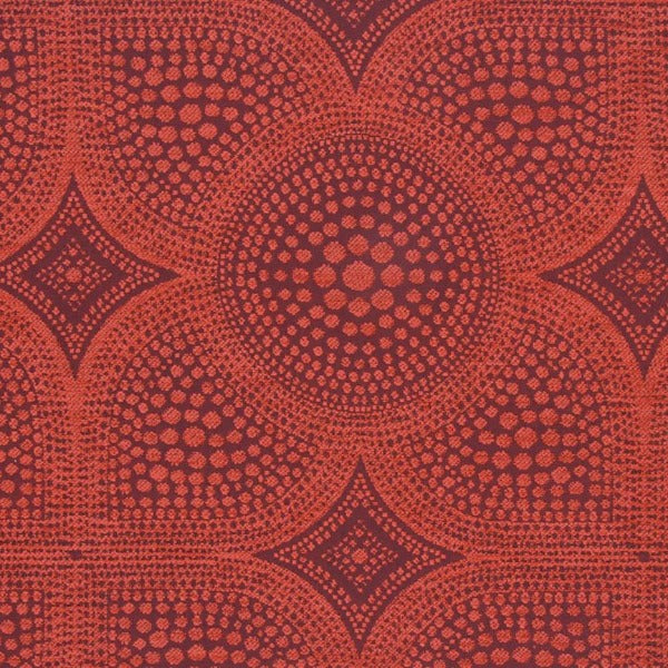 Remnant of Arc-Com Constantine Flame Upholstery Fabric