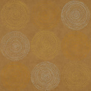 Remnant of Arc-Com Cosmos Goldenrod Upholstery Vinyl