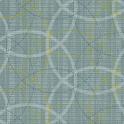 Remnant of Designtex Crosswind Wave Blue Upholstery Vinyl