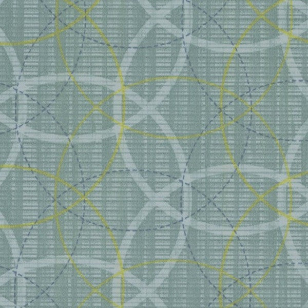 Remnant of Designtex Crosswind Wave Blue Upholstery Vinyl
