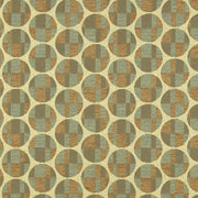 Maharam Disc Khaki Tan Circles Durable Upholstery Fabric