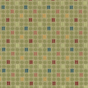 Fabric Remnant of Dot to Dot Meadow Grass Green Upholstery Fabric