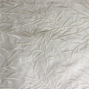 Drapery Fabric Embroidered Foliage Silk Alok White Toto Fabrics