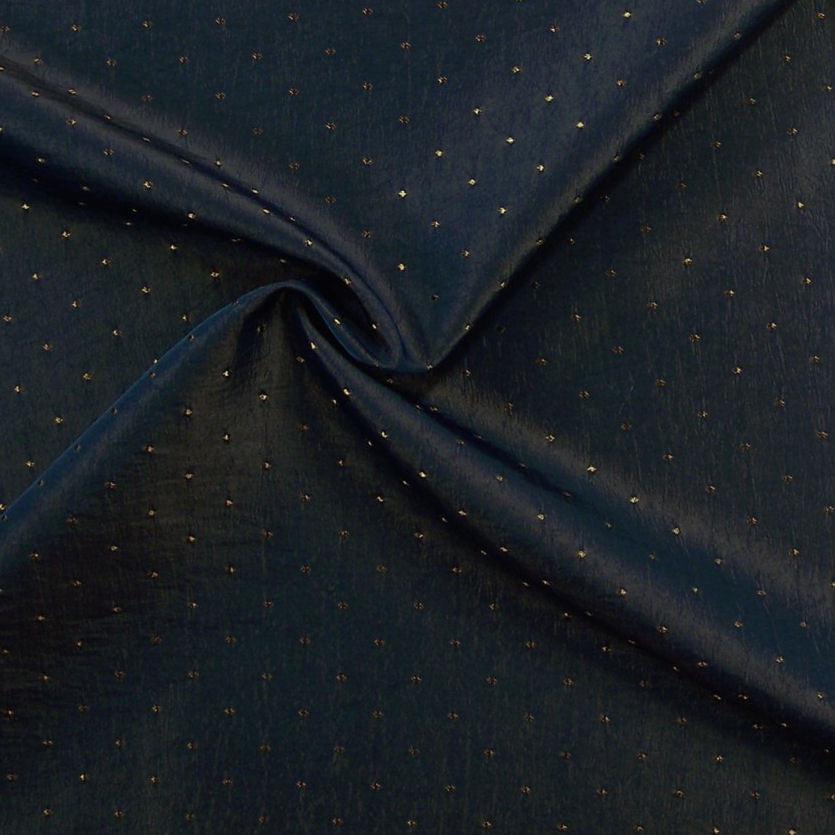 Drapery Fabric Small Embroidered Polka-Dot Apollo Ginger Toto Fabrics