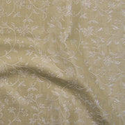 Drapery Fabric Ivory Floral Faux Silk Flora Praline Toto Fabrics