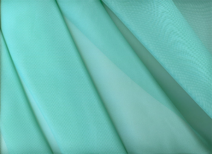 French Voile Teal Smooth Sheer Drapery Fabric