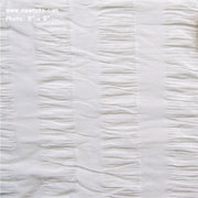 Drapery Fabric Silk Seersucker Stripe Gama White Dye Lot 1 Toto Fabrics