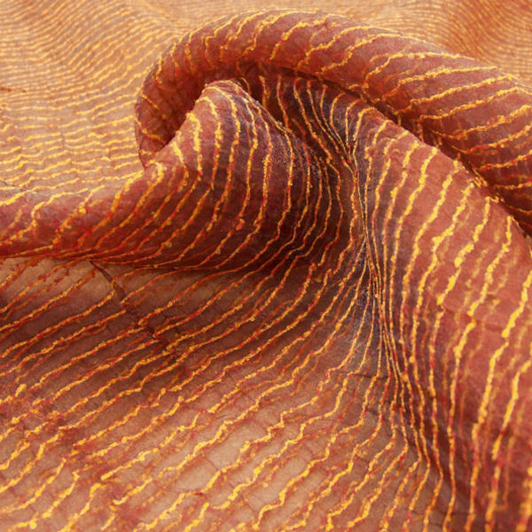 Drapery Fabric Iridescent Boucle Striped Organza Goa Aubergine Toto Fabrics