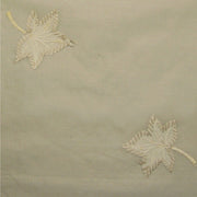 John Summer Leaf Embroidered Silk Voile Drapery Fabric