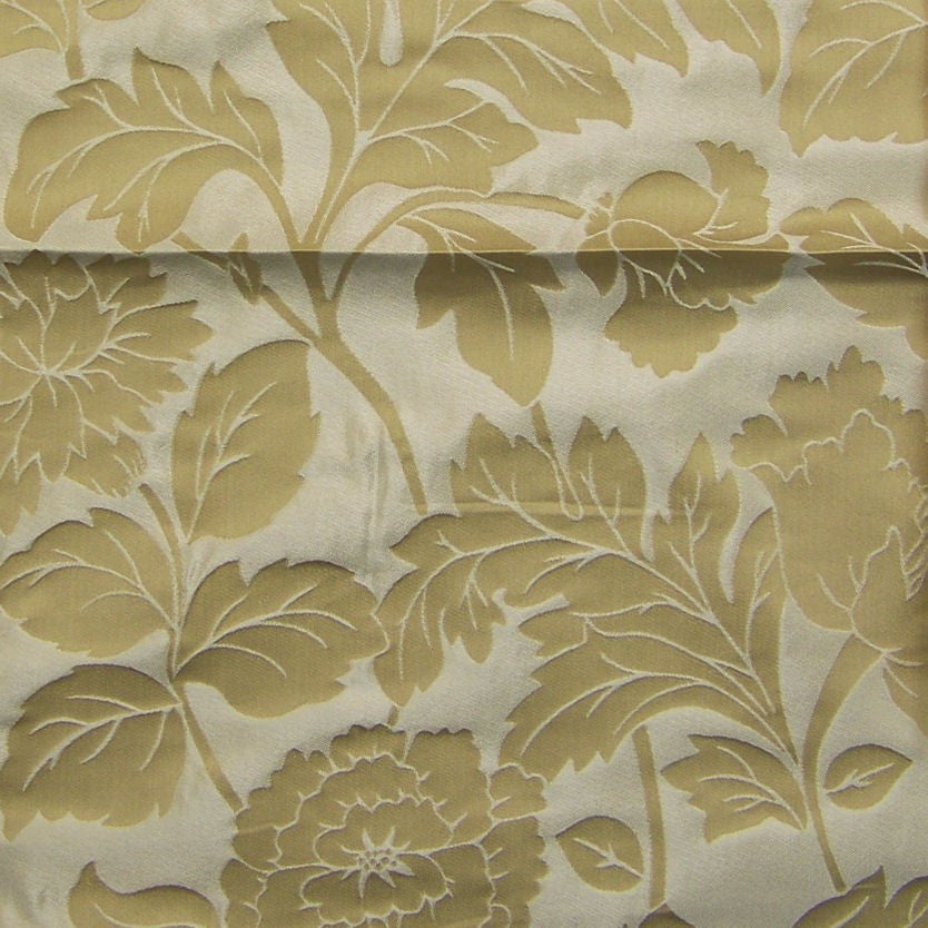 Drapery Fabric Lustrous Floral Luxor Gold Toto Fabrics