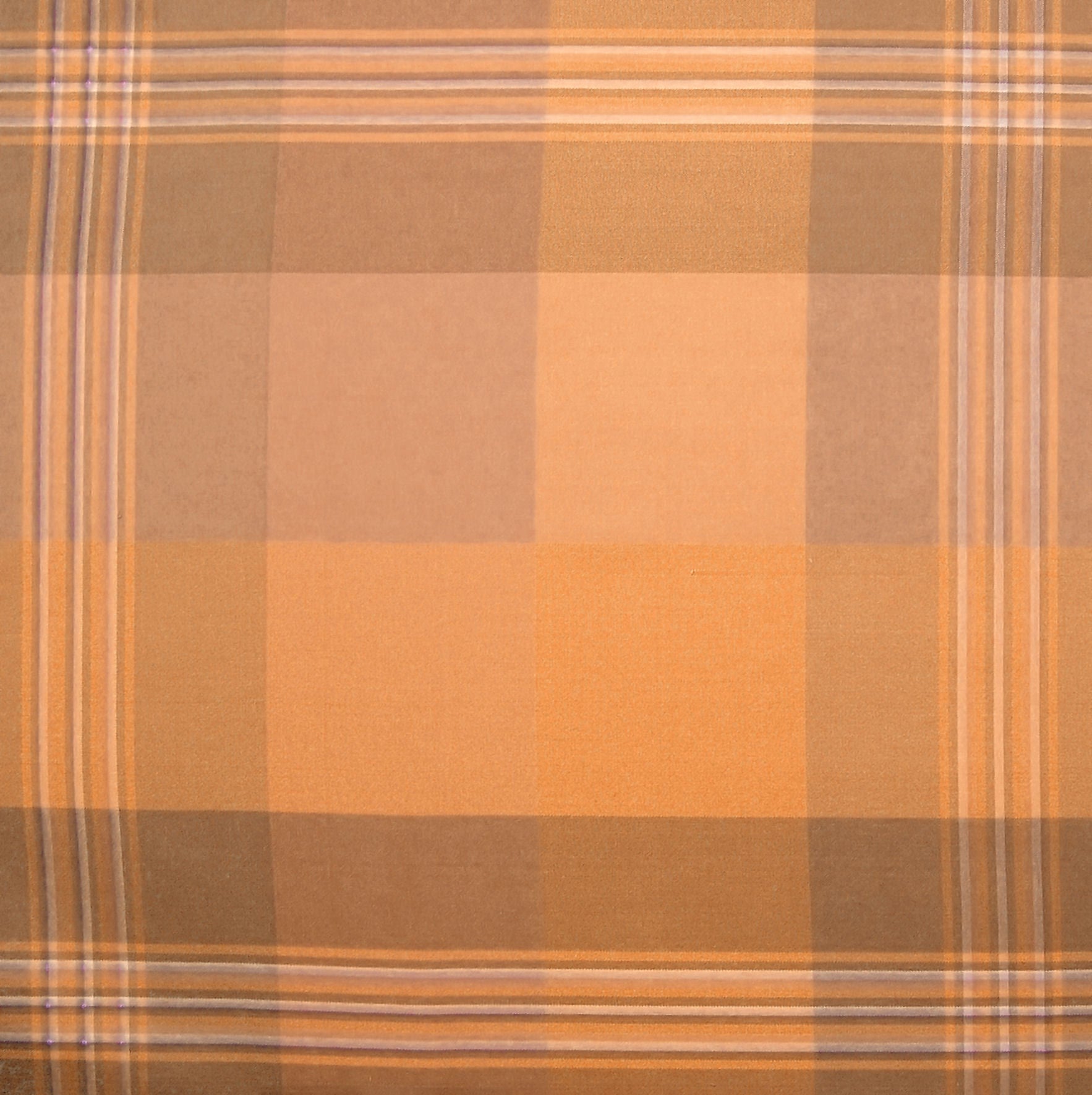 Drapery Fabric Madras Check Silk Taffeta Nuroos Peaches Toto Fabrics