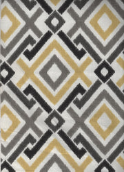 Drapery Fabric Geometric Cotton Print Paramount Sterling Toto Fabrics