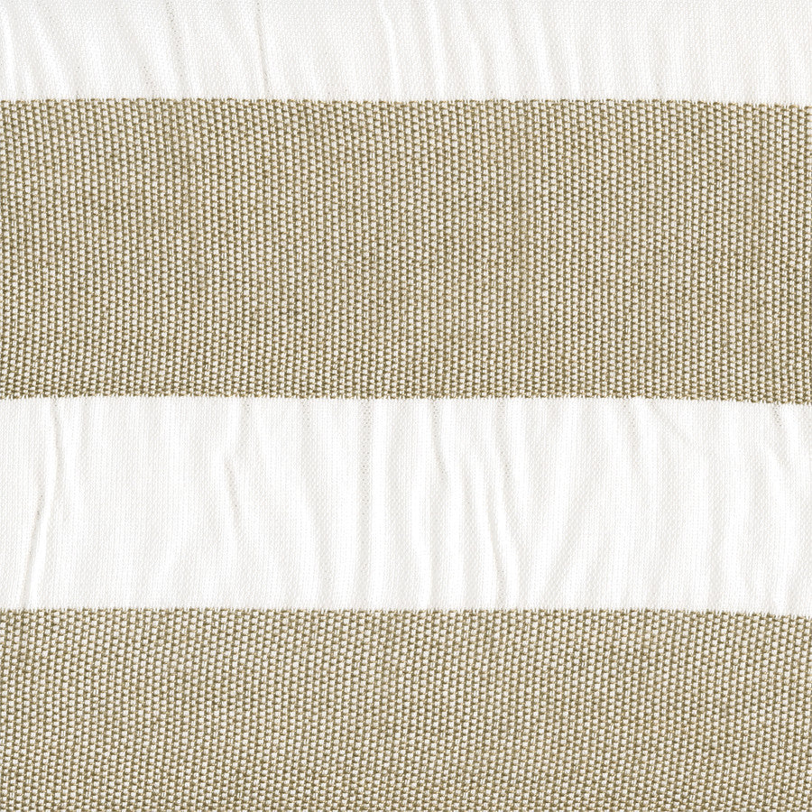 Drapery Fabric Tan White Stripe Present Day Burlap Toto Fabrics