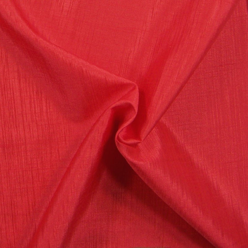 Drapery Fabric Solid Lustrous Taffeta Rowe Jelly Apple Toto Fabrics