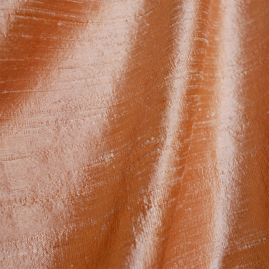 Drapery Fabric Peach Dupioni Slub Silk Toto Fabrics