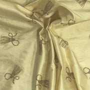 Tassel Color 136 Embroidered Silk Drapery Fabric
