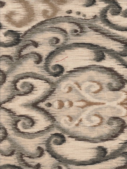 Drapery Fabric Ikat Print Design Trissino Cliffside Shadow Toto Fabrics