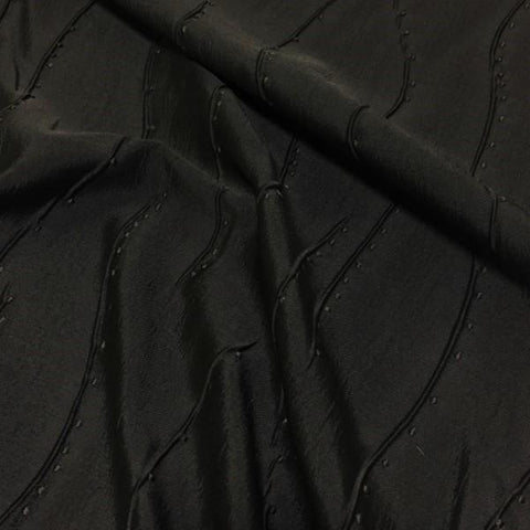 Swavelle Mill Creek Drapery Fabric Textured Yosemite Graphite Toto Fabrics
