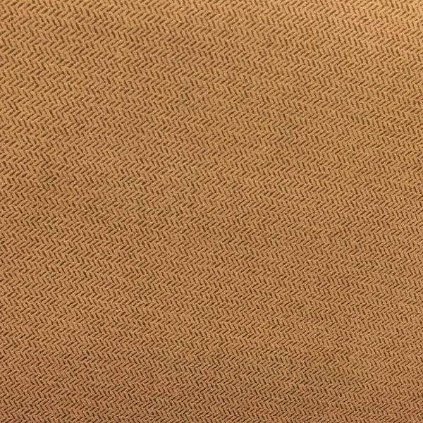 Echo Cafe Herringbone Faux Suede Brown Upholstery Fabric