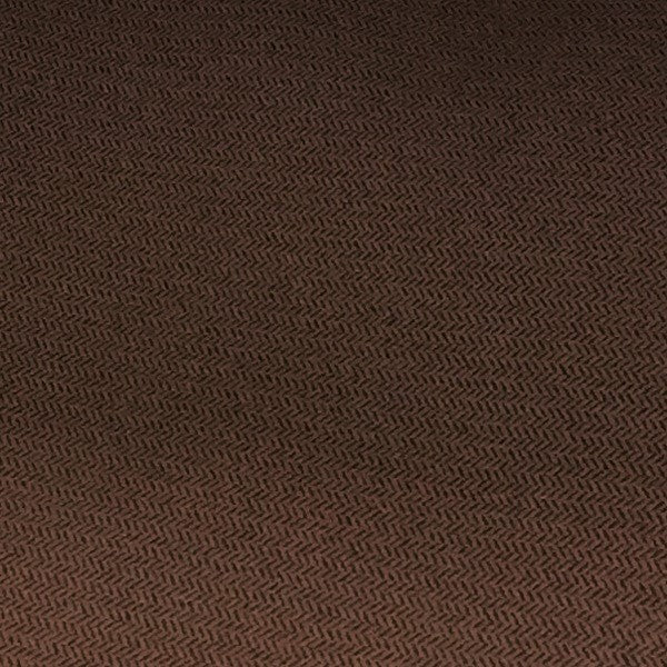 Echo Cappuccino Herringbone Faux Suede Brown Upholstery Fabric