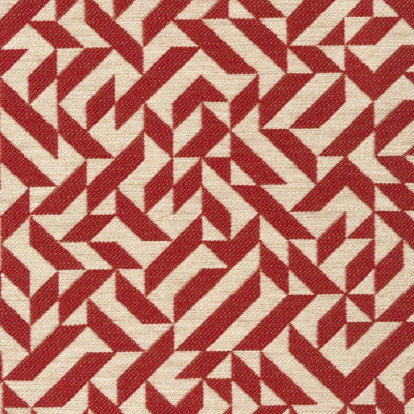 Knoll Textiles Upholstery Fabric Remnant Eclat Weave Scarlet