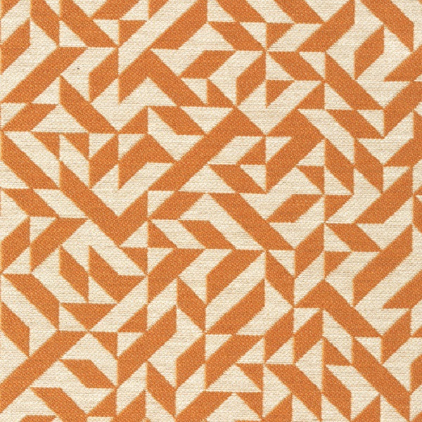 Remnant of Eclat Weave Tangerine Upholstery Fabric