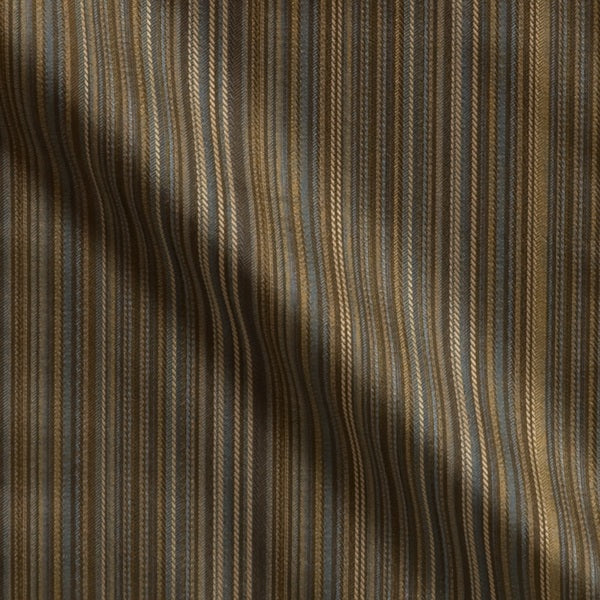 Fabric Remnant of Paul Brayton Fame Blue and Gray Crypton Upholstery Fabric