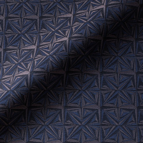 Fortune Teller Slip N Slide Blue Geometric Circle Upholstery Fabric