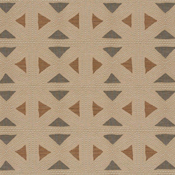 Arc-Com Fabrics Upholstery Fabric Textured Triangles Geostitch Sand