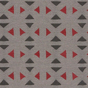 Remnant of Arc-Com Geostitch Smoke Gray Upholstery Fabric