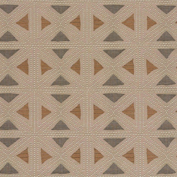 Arc-Com Fabrics Upholstery Fabric Remnant Geostitch Stone