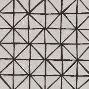 Remnant of Arc-Com Grid Snow White Upholstery Fabric