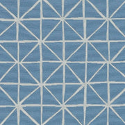Remnant of Arc Com Grid Sky Blue Upholstery Fabric